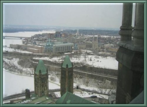 Ottawa vu de la tour du Parlement
