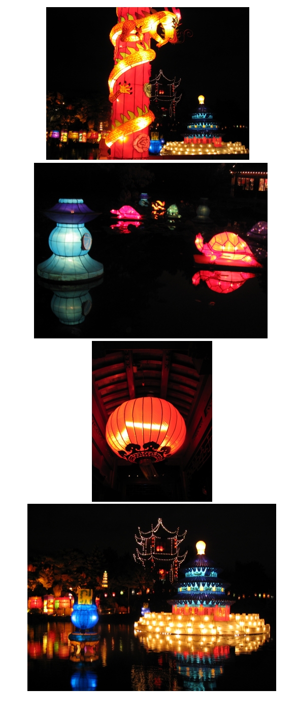 lanternes et reflets